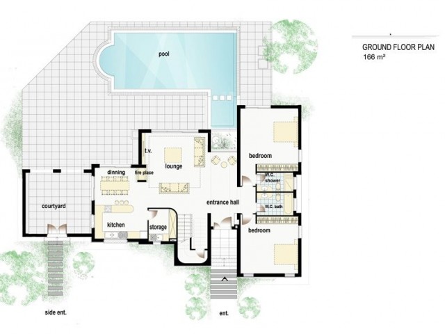 Girne, Esentepe'de Satılık Sıfır 5+1 Lüks Villa | Özel Havuzlu ve Bahçeli, Deniz ve Dağ Manzaralı