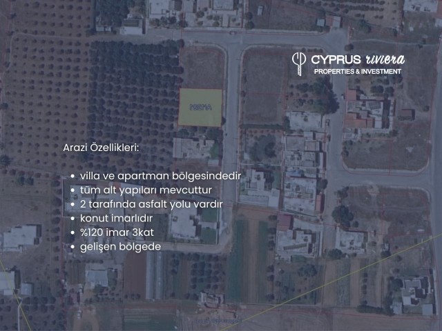 Gazimağusa Maraş bölgesinde satılık apartmanlık arsa - Fotoğraf 2
