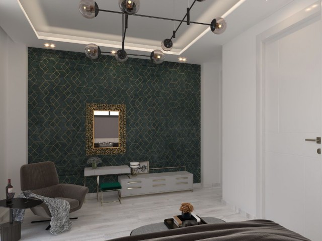 Girne Çatalköy'de 4 Yatak Odalı 950M2 Arsa Büyüklüğünde Şömineli Havuzlu ve Deniz Manzaralı Villa Projemiz - Fotoğraf 1