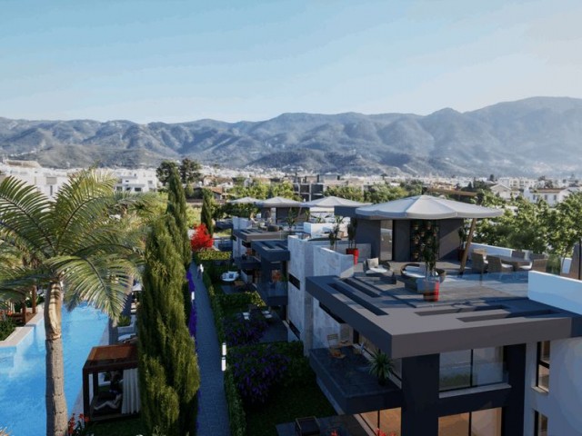 Girne Alsancak' da Doğanın İçinde Denize Yakın Modern ve Konforlu 2+1 Bahçe veya Teras Kat Satılık Daireler - Fotoğraf 2