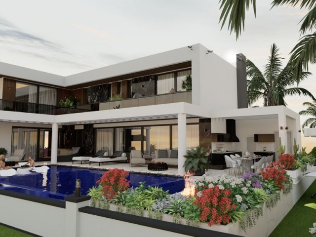 Edremit, Girne Satılık Lüks 4+1 Villa Özel Havuzlu, Sinema ve Spa Alanlı, Tam Deniz ve Dağ Manzaralı - Fotoğraf 3