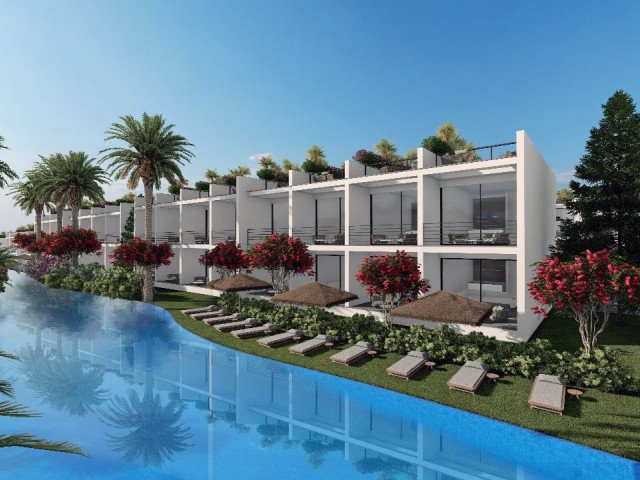 Girne Bahçeli'de Isıtmalı Kapalı Havuzlu Ve Çeşitli Benzeri Tesisli Olan Şehir Gibi Studio,1+1 ve villa Projemiz - Fotoğraf 1