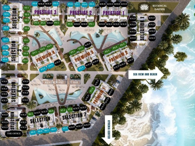 Coastal Residences – Lapta, Girne’de 1+1 Loft, 2+1 Bahçe ve Penthouse Daireler - Fotoğraf 4