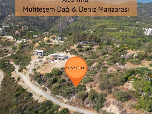 Kıbrıs Girne Alsancak'ta Muhteşem Manzaralı Satılık Arazi