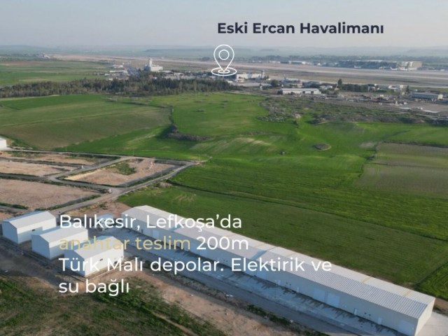 Lefkoşa/balıkesir Ercan Bölgesinde Satılık Depo / İş Yeri – Türk Malı | 150 M² – 200 M² – 250 M² - Fotoğraf 2