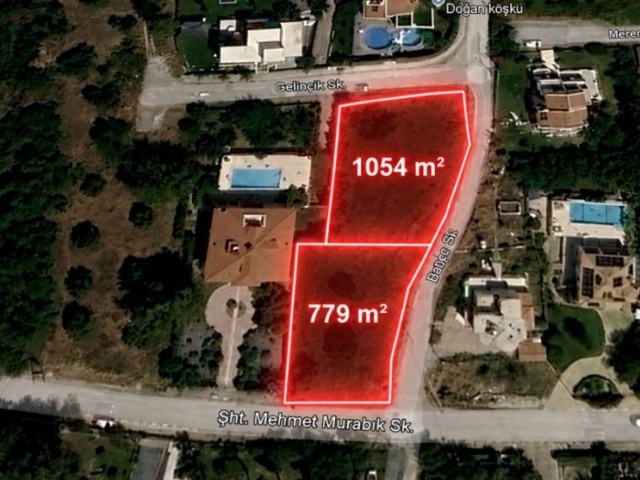 Girne Çiglos – 2 Adet Arsa | Toplam Fiyat £580.000 Stg Satılık Eşdeğer Arsa - Fotoğraf 1