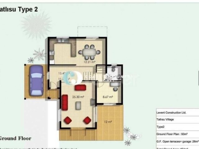 Gazimağusa Tatlısu – Denize 400 Metre Satılık 4+1 Müstakil Villa - Fotoğraf 3