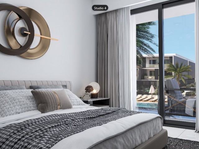 İskele Long Beach'te 43 m² Satılık Modern Daire - Fotoğraf 1