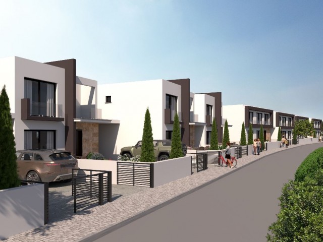 Lefkoşa Kanlıköy'de Proje Aşamasında Eşyasız 3+1 Villa Satışı - Fotoğraf 3