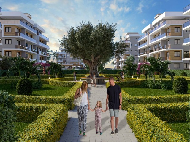 Magusa-İskele-Ercan-Lefkoşa-Girne lerin göbeğinde her şehire kolay ulaşımda yeni lüks citede 2+1 Daireler ve Penthouse