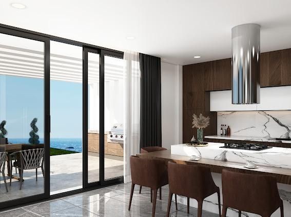 DENİZİN DİBİNDE!!!!Girnenin en güzel bölgesi Çatalkoy de yapım aşamsında Türk tapulu modern lüks villa - Fotoğraf 2