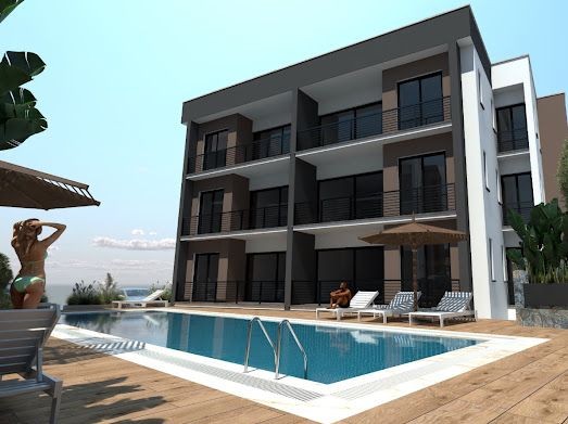 KOMPLEKSTE SON DAİRE! Deniz ve dağ kenarında premium bir projede 2+1 sıvı / Taksitler - Fotoğraf 1