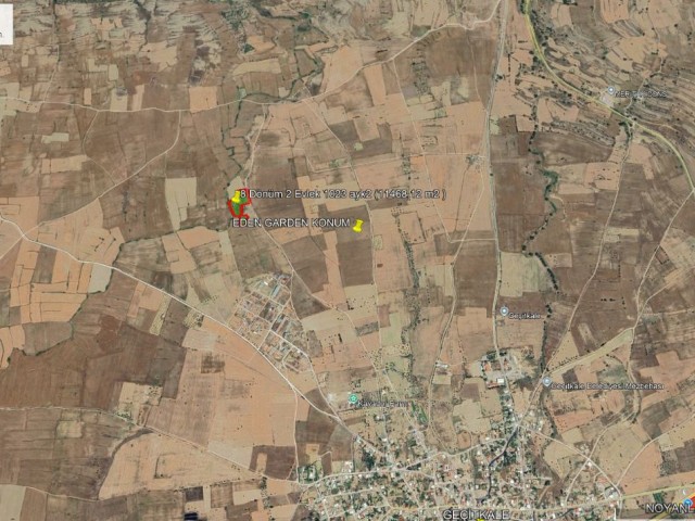 Gazimağusa Geçitkale 8 Dönüm 2 Evlek 1023 Ayk2 ( 11468.12 m2 ) Yüksek Kat İmarlı Satılık Arazi *** £17.000 Dönümü *** - Fotoğraf 3