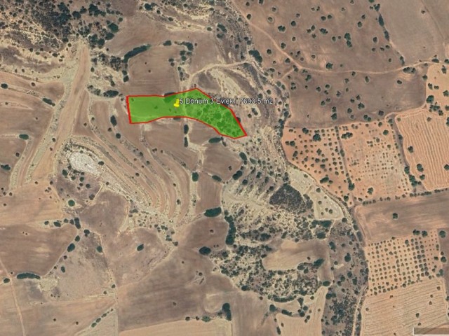 İskele - Kilitkaya Türk Koçanlı 5 Dönüm 3 Evlek ( 7693 m2 ) Satılık Arazi *** £28.000 GBP *** - Fotoğraf 1