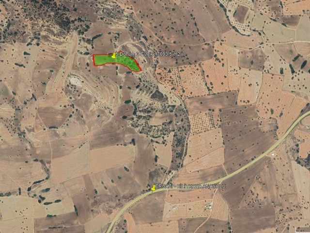 İskele - Kilitkaya Türk Koçanlı 5 Dönüm 3 Evlek ( 7693 m2 ) Satılık Arazi *** £28.000 GBP *** - Fotoğraf 3