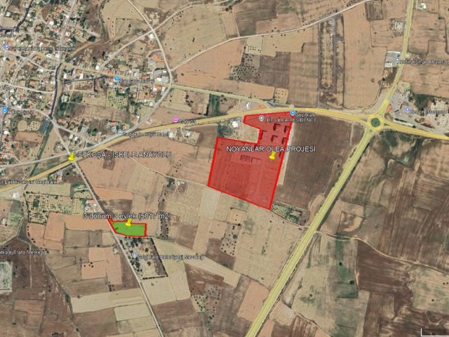 Gazimağusa - Geçitkale 3 Dönüm 3 Evlek (5017 m2 ) Yüksek Kat İmarlı Satılık Arazi *** £120.000 GBP *** - Fotoğraf 2