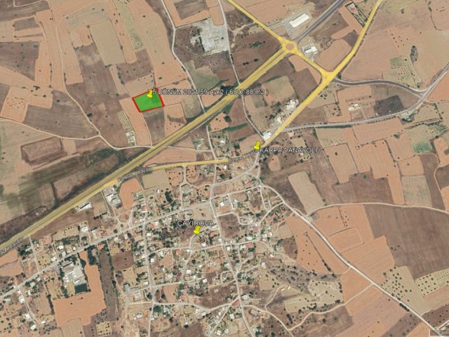 İskele - Çayırova 5 Dönüm 2021.59 Ayk2 (6877.88 m2) Satılık Arazi *** £29.000 Dönümü *** - Fotoğraf 2