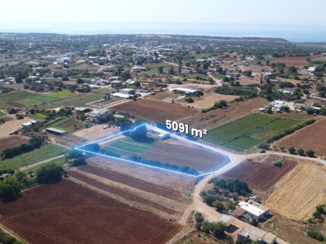 İskele - Yeşilköy İçerisinde Yarım İnşaat Eski Ev Bulunan İmarlı 3 Dönüm 3 Evlek 800 Ayk2 ( 5091 m2 ) Satılık Arazi *** Dönümü 37.000 GBP *** - Fotoğraf 4
