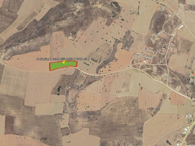 İSKELE TUZLUCA 5 DÖNÜM 1 EVLEK İMARA AÇIK ARABA TAKASINA UYGUN ARAZİ ( 7048 M2 ) 29.000 GBP DÖNÜMÜ