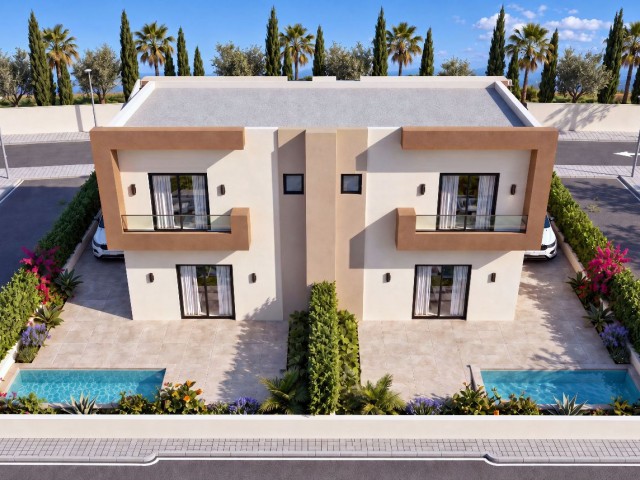 Gazimağusa - Tuzla Proje Aşamasında Taksitli Ödeme İmkanı İle Satılık 3 +1 İkiz Villa ***£159.000*** - Fotoğraf 2