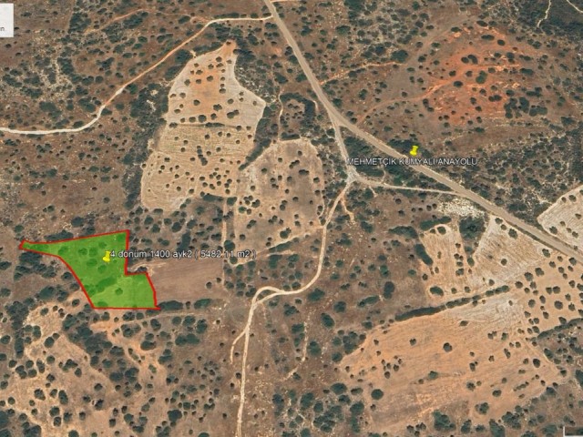 İskele Kumyalı'da 4 Dönüm 1400 Ayk2 ( 5842,11 M2 ) Satılık Arazi - Fotoğraf 4