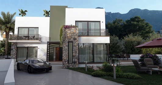 Alsancak'ta 4+1 Satılık Villa - Fotoğraf 1