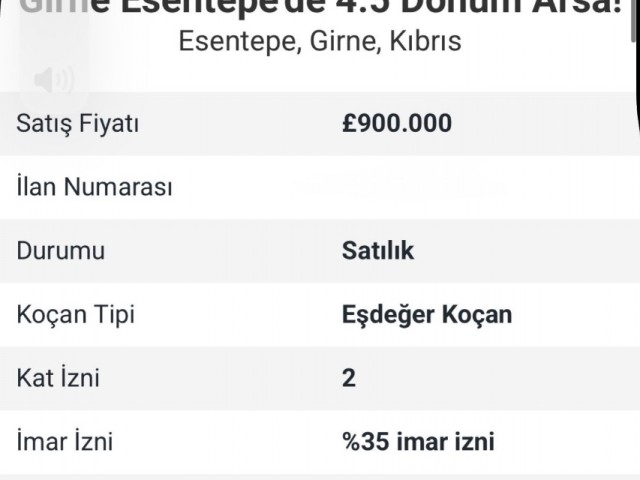Girne Esentepe'de 4.5 dönüm Projesi hazır Satılık Arsa - Fotoğraf 2