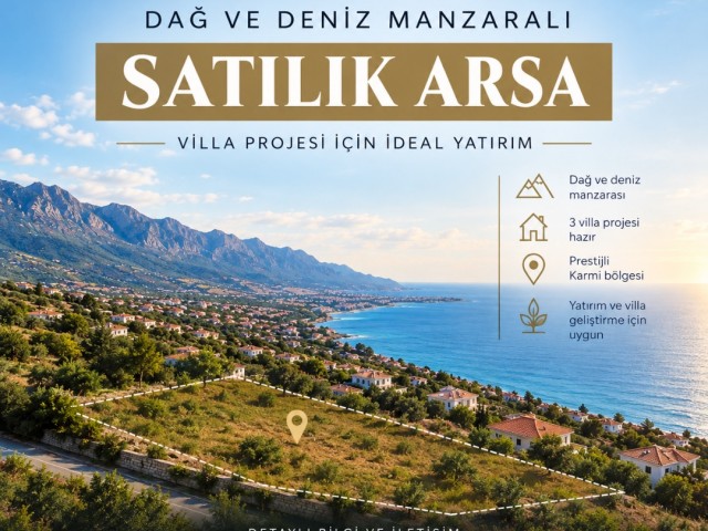 Karmi'de Dağ ve Deniz manzaralı Villa projesi hazır Arazi - Fotoğraf 1