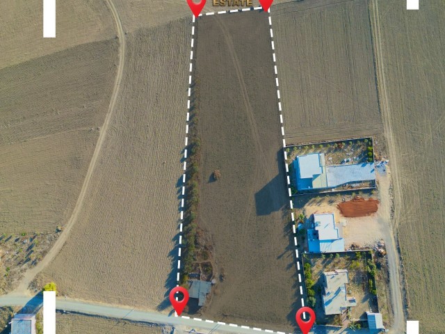 GAZİMAĞUSA–DÖRTYOL’DA TOPLAM 9.031 METRE KARE (6 DÖNÜM 3 EVLEK) SATILIK ARAZİ £30.000 DÖNÜMÜ