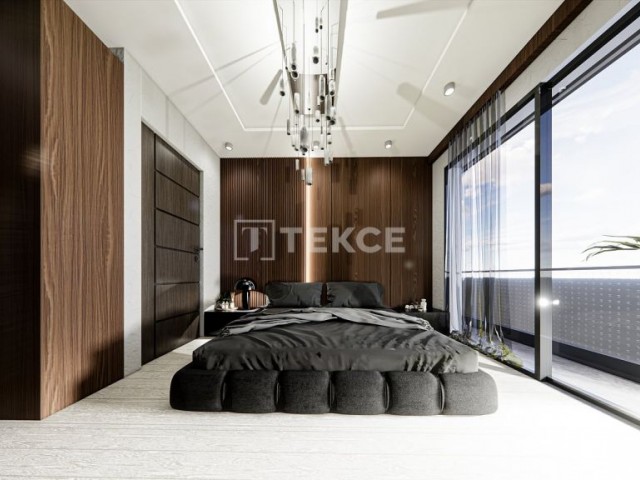 Kuzey Kıbrıs Gaziveren`de Denize Sıfır Site İçinde Daireler
