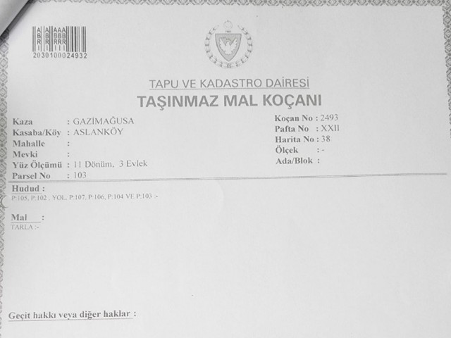 Aslanköyde 52 Dönüm Satılık Tarla - Fotoğraf 3