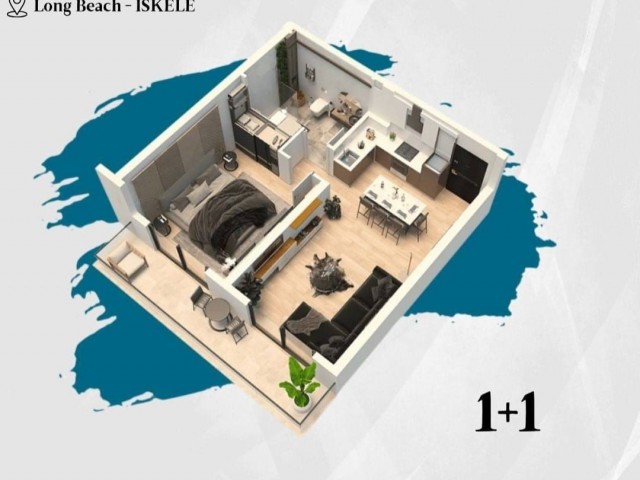 İSKELE LONG BEACH'TE SATILIK 1+1 VE 2+1 SON DAİRELER