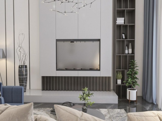 Tam Direkt Havuz Manzaralı 2+1 Loft Daire – Elysium Projesi, İskele Long Beach - Fotoğraf 1