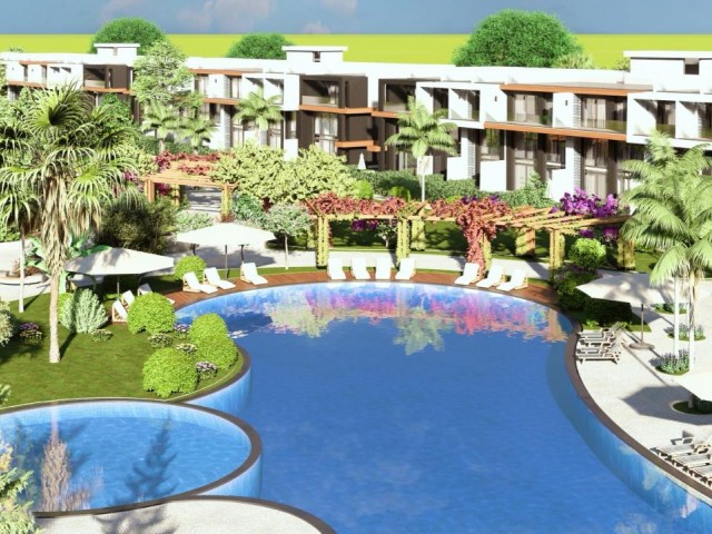 Tam Direkt Havuz Manzaralı 2+1 Loft Daire – Elysium Projesi, İskele Long Beach - Fotoğraf 3