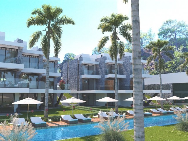 Bahçeli-esentepe de Full Deniz Manzaralı Satılık Town House - Fotoğraf 3