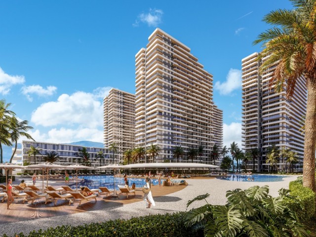 RESALE EŞYALI , GRAND SAPPHIRE BLU – Kuzey Kıbrıs Long Beach’te Satılık Stüdyo Daire - Fotoğraf 1