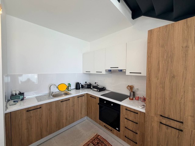 Girne Esentepede Full Deniz Manzaralı Satılık 1+1 Loft Daire – Roof Teraslı - Takas ve Ödeme Planlı - Fotoğraf 4
