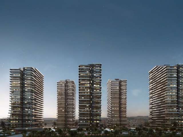 Bünyesinde 5 Yıldızlı Otel ve Casino Bulunan Faizsiz Ödeme Planlı Denize 300m Satılık 2 Yatak Odalı Daire - Long Beach / İskele - Fotoğraf 4