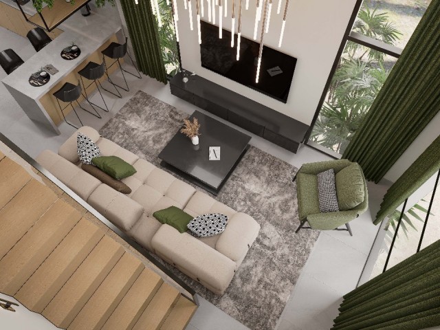 Kıbrıs'ın Kalbi İskele'de Vade Farksız 40 Ay Ödeme Planıyla Otel Konseptli Satılık 1+1 Loft - Fotoğraf 3