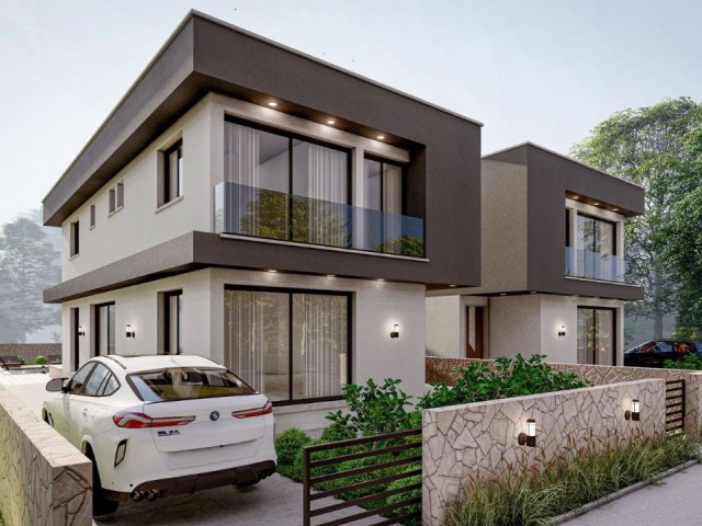 Lefkoşa Hamitköy'de Proje Aşamasında 3 Yatak Odalı Modern Villa - Fotoğraf 2