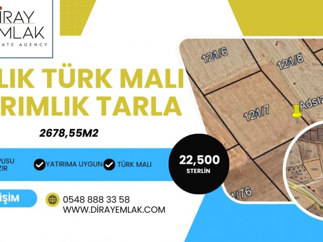 Gönendere de yatırıma uygun iskele anayoluna yakın satılık arazi