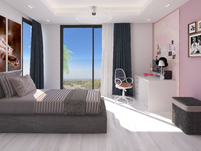 Girne Zeytinlik Bölgesinde Satılık Ultra Lüx 4+1 Havuzlu Villalar