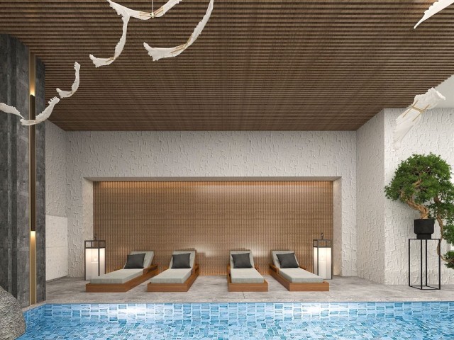 Gazimağusa Tatlısu Satılık 1+1 Loft / Havuz ve Deniz manzaralı