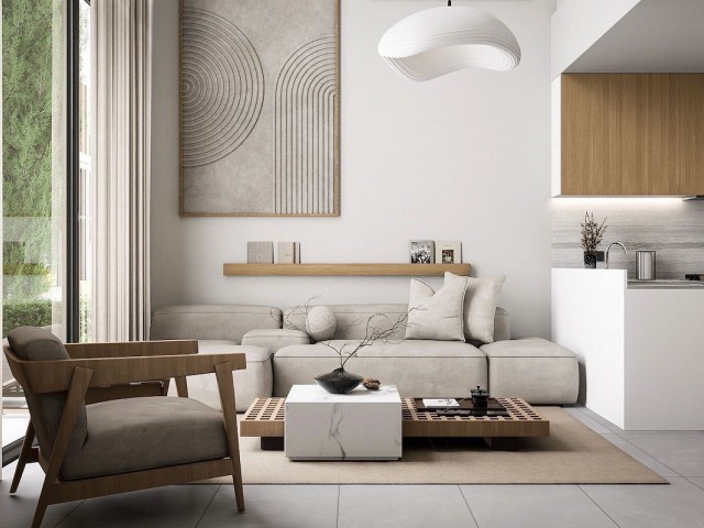 İskele Long Beach'te 1+1 Satılık Daire