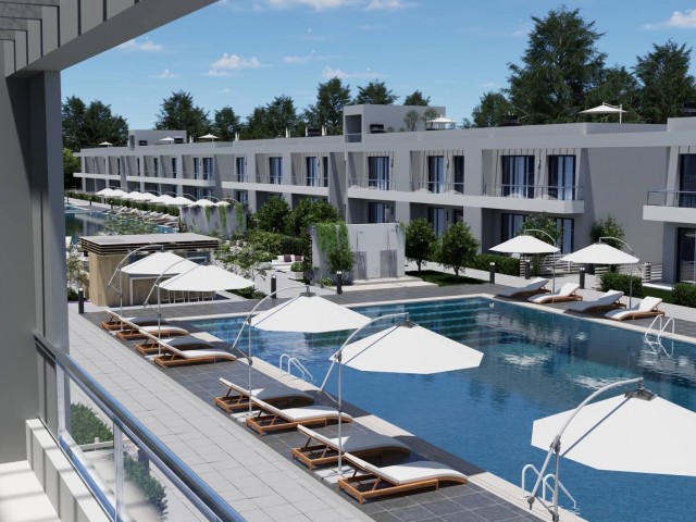 Gazimağusa yeniBoğaziçi satılık 1+1 hotel concept proje