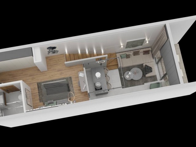 Denize sıfır özel plajı olan 5 yıldızlı otel konseptinde 2+1 loft daire