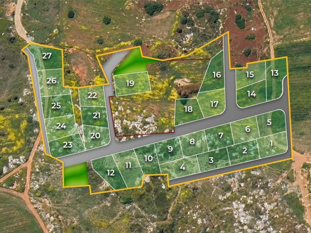 Yeniboğazıcı'da 600m2 İle 733m2 Arasındaki Arsaların Fiyatları 87.500£'dan Başlıyor. - Fotoğraf 2