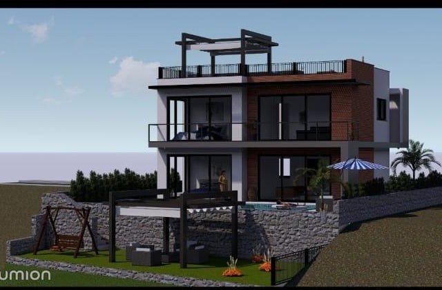 Girne Çatalköy'de 4+1 Villa Projesi Hazır Ruhsatı Ödenmiş Satılık 649 m2 Arsa (Tek Yetkili ) - Fotoğraf 2