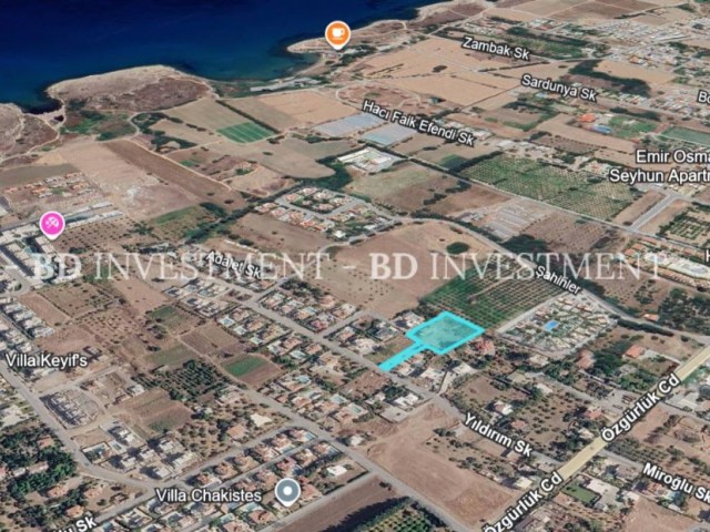 Kıbrıs Girne Karşıyaka'da 2843 m² Fırsat Arsa - Fotoğraf 1