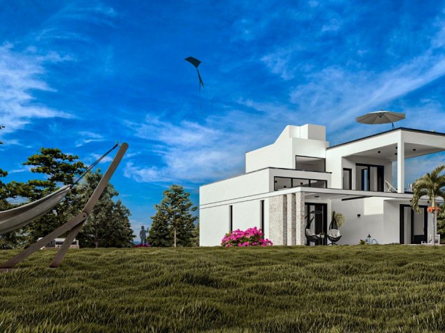 Havuzlu Ve Yüksek Deniz Manzaralı Yeni Güzel Özel 3 Yatak Odalı Villa (Plan Dışı) **